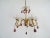 French Amethyst Murano Drops Crystal Bobeches Chandelier, C 1920 For Sale - Image 9 of 9