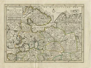 Antique Map of Northern Muscovy by Keizer & De Lat, 1788
