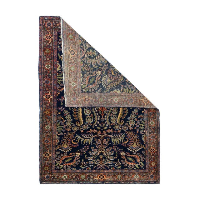 Antique Mohajeran Sarouk Rug 4'5'' x 6'8'' For Sale - Image 4 of 10