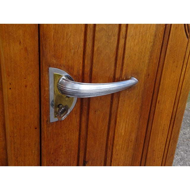 Art Deco Buffet in Walnut and Gray Marble, 1930s For Sale - Image 11 of 18