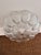 Beautiful vintage clear pressed glass oyster plate featuring deeply molded shell-form wells radiating around a central...