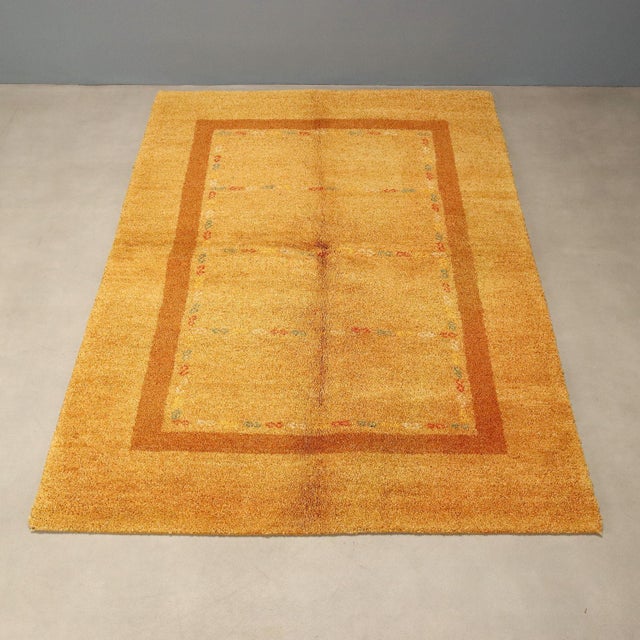 Indian Wool and Cotton Gabbeh Rug For Sale - Image 3 of 8