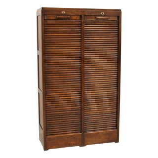 Vintage Filing Cabinet in Oak, 1920s For Sale