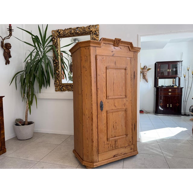 Tyrolean Baroque Biedermeier Farmhouse Cupboard Baroque Cupboard For Sale - Image 3 of 18
