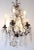 Mid 20th Century French 6 Arm Bronze & Crystal Chandelier For Sale - Image 4 of 12