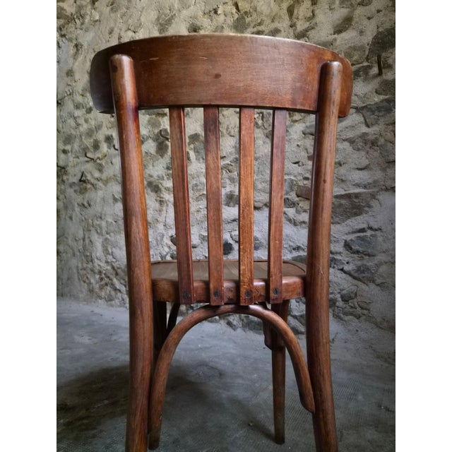 Vintage French Bistro Chairs by Mahieu & Guillaume, 1930s, Set of 4 For Sale - Image 13 of 18