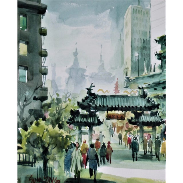 Realism Sun Ying, Chinatown, San Francisco, Circa 1975 For Sale - Image 3 of 8