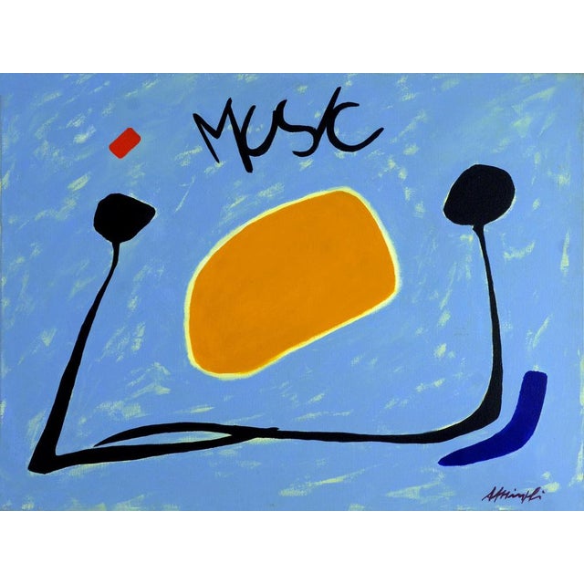 Antonio Minopoli, Music, Acrylic on Raw Canvas, 2007 For Sale - Image 9 of 9