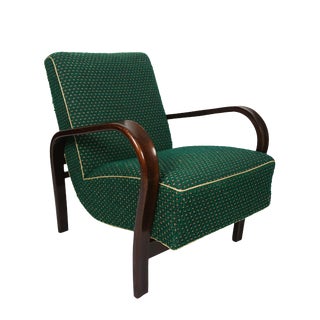 Art Deco Kozelka & Kropacek Czech Armchair For Sale
