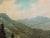 Large VTG Alpine Mountain Landscape Oil Painting European Cabin Framed Signed For Sale - Image 4 of 15