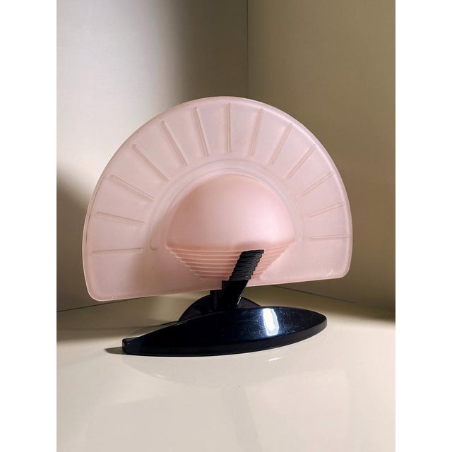 Italian Art Deco Fan Table Lamp by Vincenzo Missanelli for Ladue, 1980s For Sale - Image 6 of 13