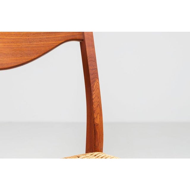 Teak Dining Chairs Glyngore by Arne Wahl Iversen, Denmark, 1960, Set of 6 For Sale - Image 12 of 17