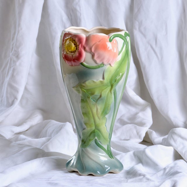 Large Art Nouveau St Clément Vase For Sale - Image 6 of 12