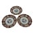 19th Century Japanese Imari Kinrande Porcelain Plates - Set of 3 (8.75") For Sale