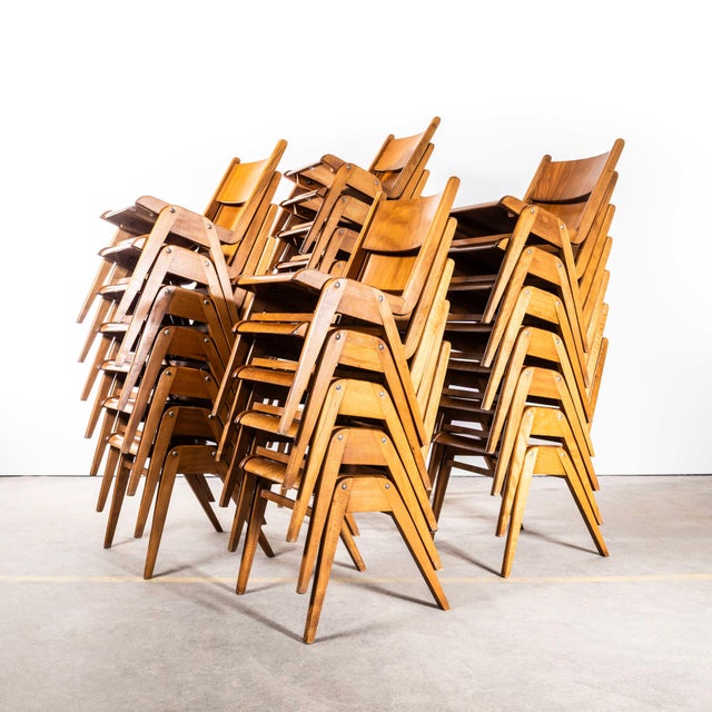 Simple Stacking Dining Chair from Casala, 1950s For Sale - Image 4 of 11