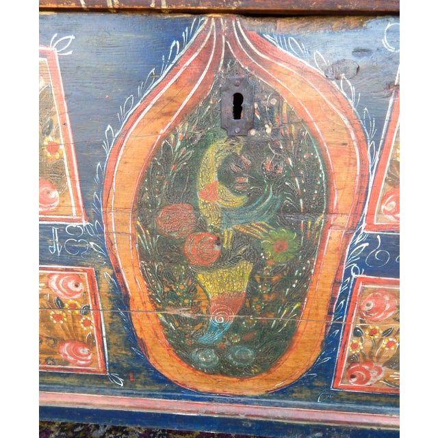 19th Century Painted European Blanket Chest For Sale - Image 12 of 14
