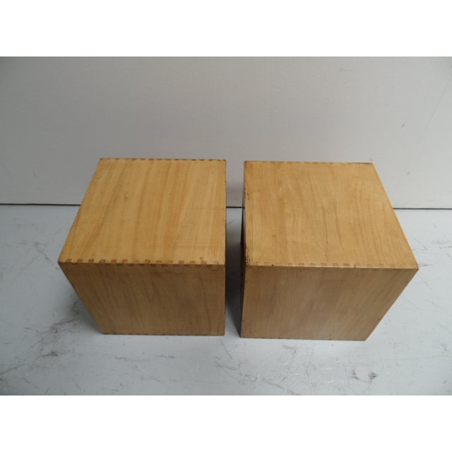 1960s Vintage Cube Side Tables, 1960s, Set of 2 For Sale - Image 5 of 13