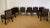 1980s Hollywood Regency Black Lacquer and Satin Dining Armchairs – Set of 8 For Sale - Image 9 of 13