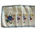 Mid 20th Century Set 8 Vintage 4 Placemats & 4 Matching Napkins Early to Mid 20th Century Blue Farmhouse Embroidered Tatting Shabby Chic Traditional English Cottage For Sale - Image 5 of 14