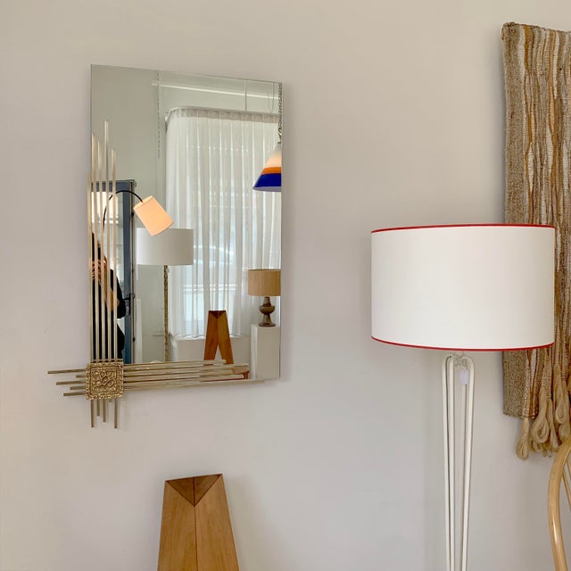 Wall Mirror by Angelo Brotto for Esperia, Italy, 1970s For Sale - Image 13 of 14