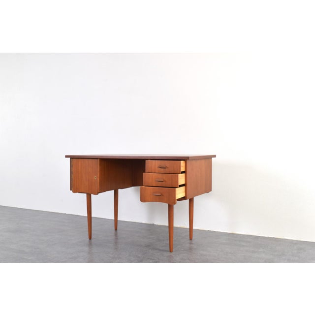 Mid-Century Modern Danish Teak Desk, 1960s For Sale - Image 13 of 18