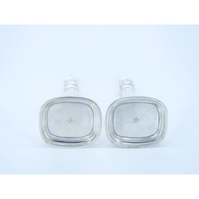 Pair Gorham Silverplate Candlesticks in the English Regency Style For Sale - Image 10 of 13