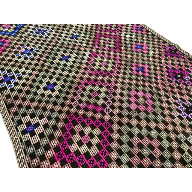 1970s 1970s Vintage Turkish Handmade Rug- 5'6" x 8'9" For Sale - Image 5 of 7