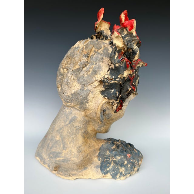 Rosemary, a Handcrafted Sculpture of a Demure and Contemplative Woman . For Sale In Boston - Image 6 of 7