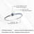 Art Deco Geometric 3.12 Ct Blue Sapphire & Diamond Bangle Bracelet, Christmas Gift For Sale - Image 9 of 12