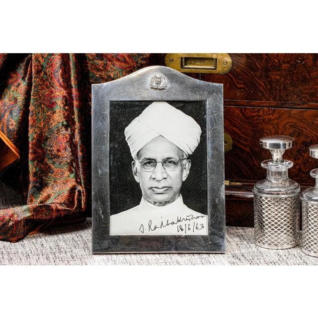 Immerse yourself in history with this exceptional rare signed presentation vintage photograph of Sarvepalli Radhakrishnan,...