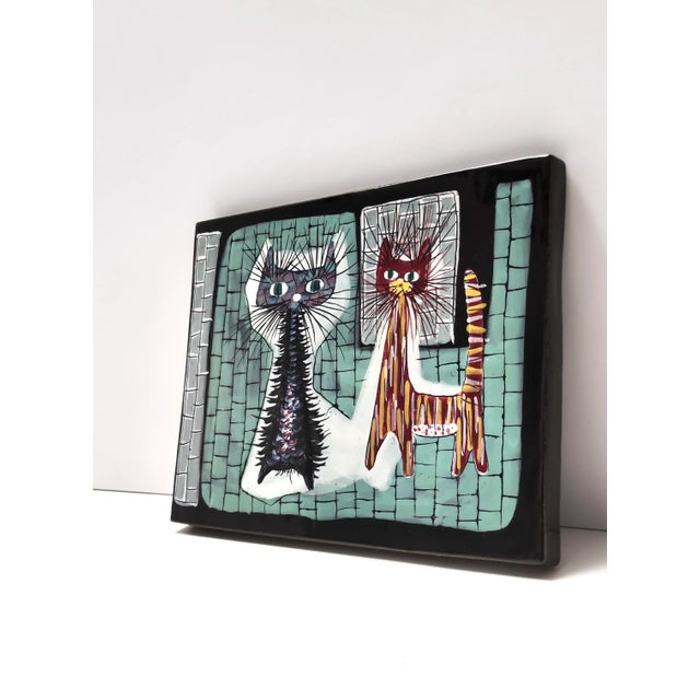 Pyriform Glazed Ceramic Plate by Otello Rosa for San Polo, Italy, 1950s For Sale - Image 4 of 14