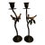 Jere Style Vintage Cast Iron Candle Holders - A Pair For Sale