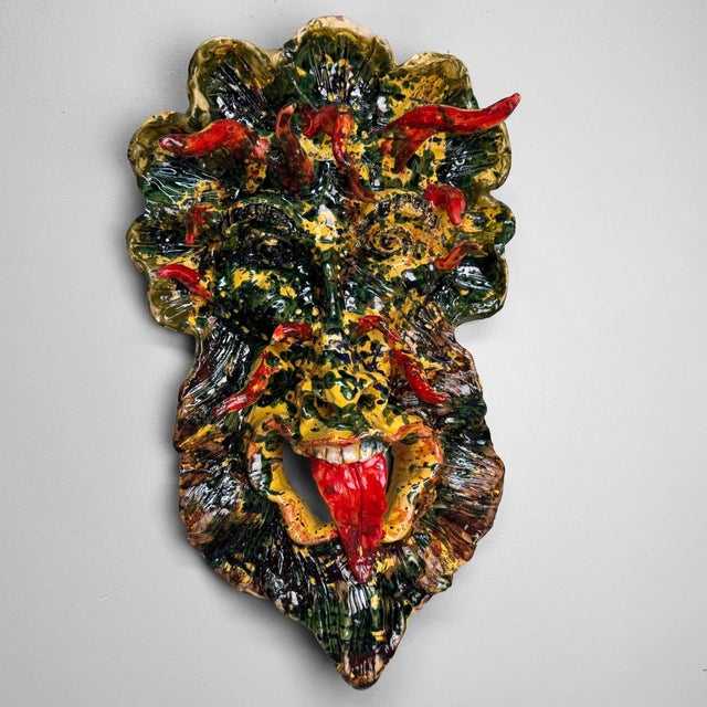 Monumental Apotropaic Mask by Gennaro Condurso, Italy, 2010s For Sale - Image 11 of 11
