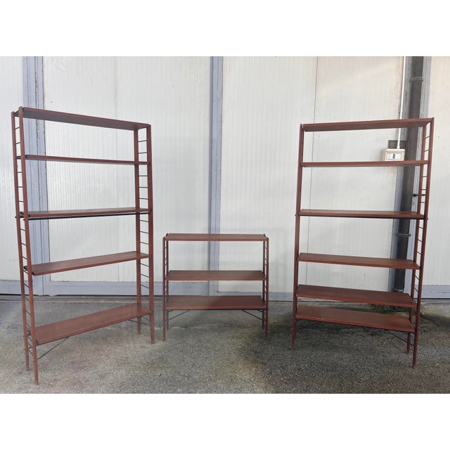 Black Swedish Triptych Bookcases, 1950s, Set of 3 For Sale - Image 8 of 18