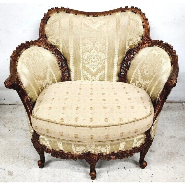 Boudoir Armchair by Carol Hicks Bolton & E J Victor With Pillows For Sale - Image 12 of 12