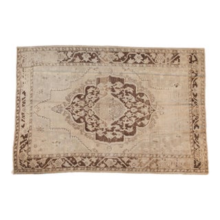 Vintage Distressed Oushak Rug - 6'10" X 10'2" For Sale