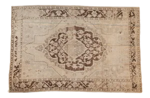 Vintage Distressed Oushak Rug - 6'10" X 10'2"