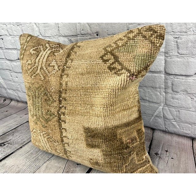 Vintage Pillow Case Turkish Rug Pillow Decorative Rug Pillow Dry cleaning only. PILLOW INSERT IS NOT INCLUDED