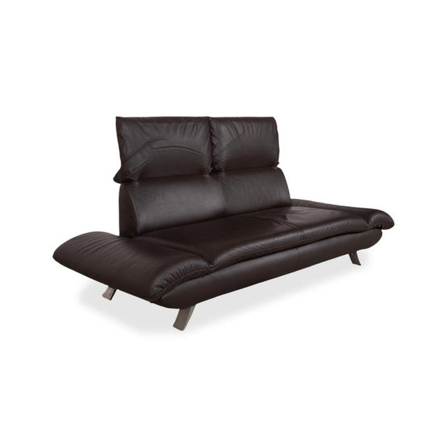 Leather Three-Seater Brown Manual Function Sofa from Koinor Velluti For Sale - Image 6 of 17