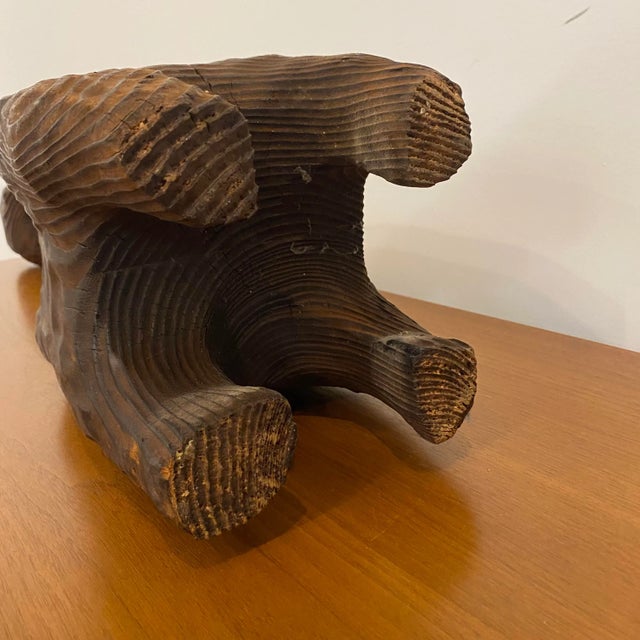 1960s Mid-Century Modern Witco Wood Carved Cat For Sale - Image 9 of 12