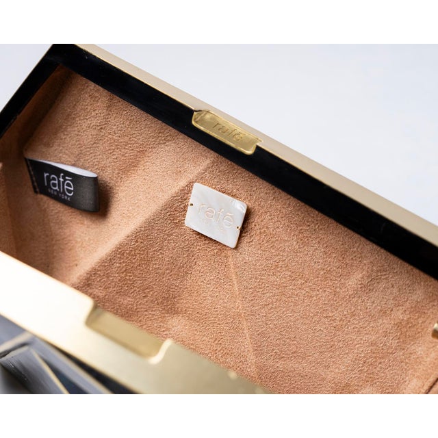 Azura Asymmetric Minaudiere in Violet Shell Inlay For Sale - Image 4 of 6