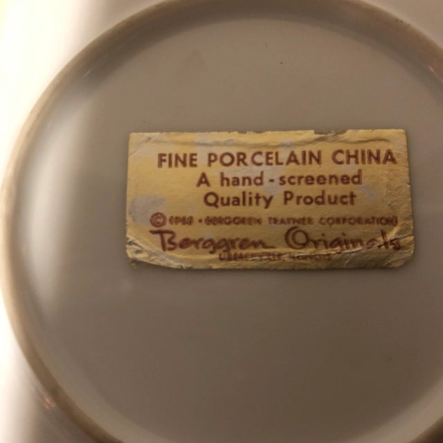1960s 1968 Vintage Berrgrenn Originals Porcelain China Ashtray For Sale - Image 5 of 7