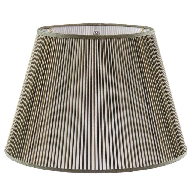 American Empire Stick Shade in Washed Green, 10" For Sale - Image 3 of 3