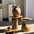 Wood Teak Side Table with Circular Top and Column Base For Sale - Image 7 of 14
