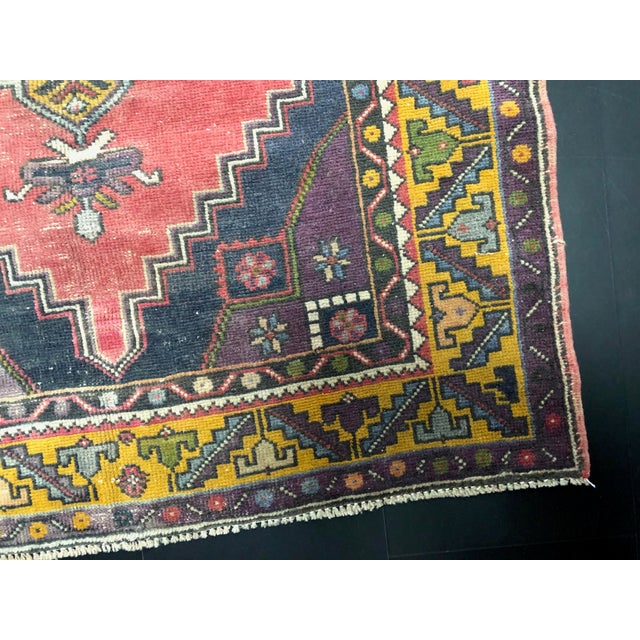 Vintage Turkish Anatolian Handmade Multicolor Rug For Sale - Image 9 of 11