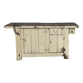 Fir Workshop Workbench, 1890s For Sale