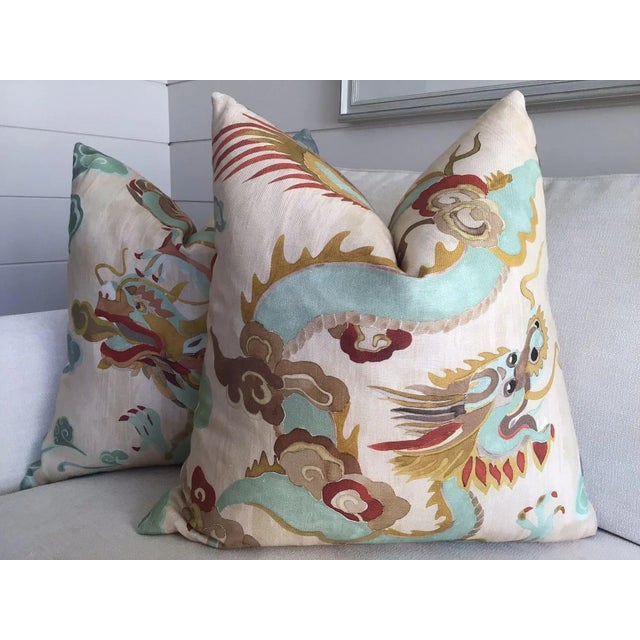 Simply Stunning. A modern take on the time-honored chinoiserie dragon. Carlton V reinterprets this design in soft swirling...