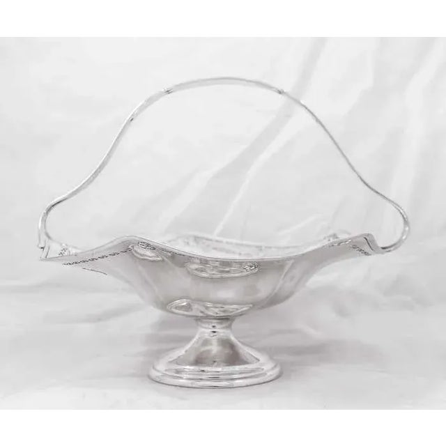 1910s Frank Whiting Sterling Basket For Sale - Image 5 of 7