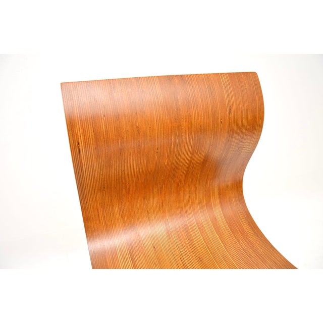 Brown Vintage Laminated Sculptural Bar Stool, 1960s For Sale - Image 8 of 12