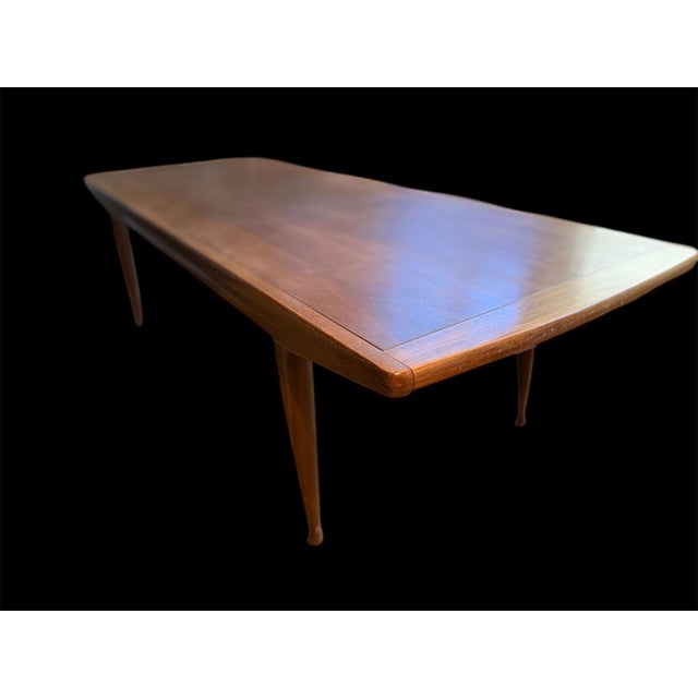 Mid 20th Century Walnut Coffee Table Vintage McM For Sale - Image 9 of 10